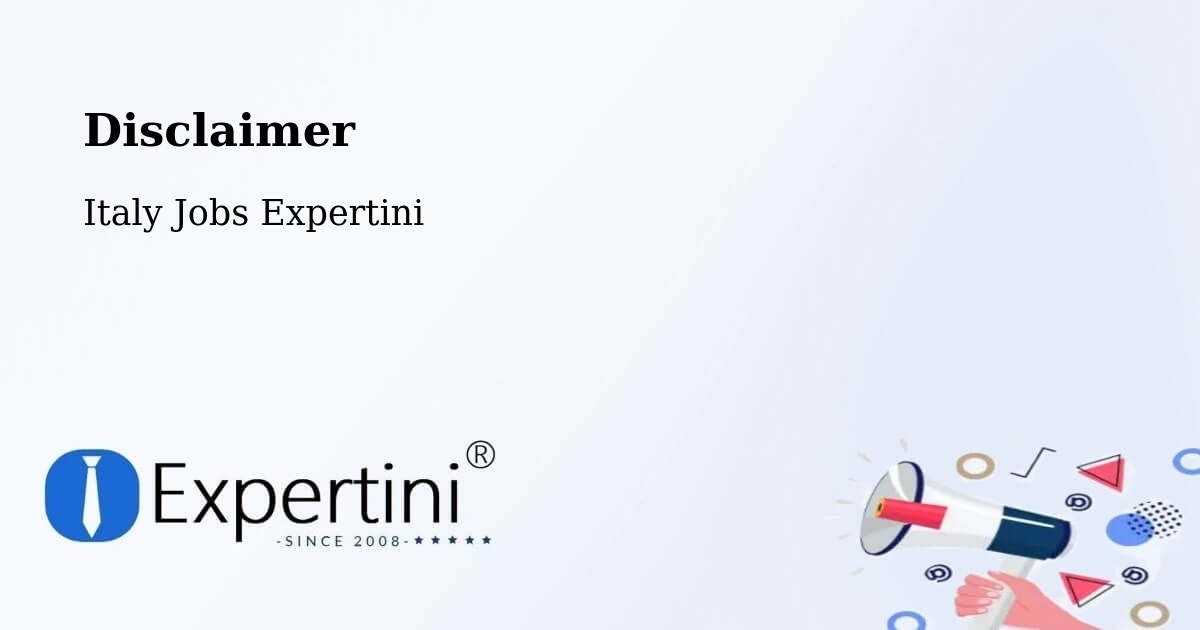 Disclaimer – Ceggia - Italy Jobs Expertini