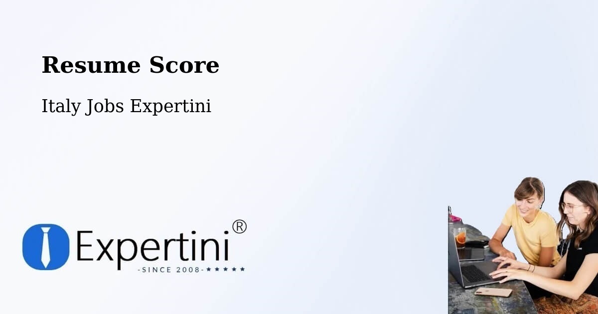 Resume Score & Job Description Match Tool – Ceggia - Italy Jobs Expertini